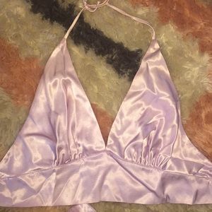 Vintage halter crop top